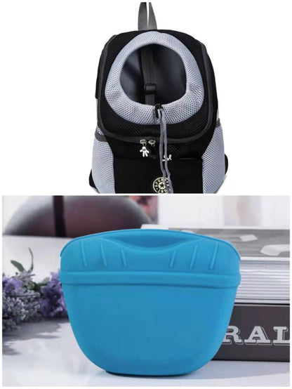 Portable Puppy Snack Bag Snack Bag Pet - front view - PET'S FUN | interactive dog toy