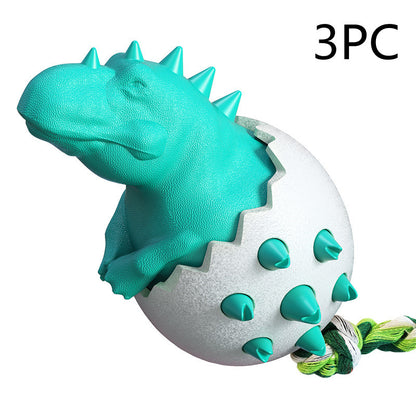 Wild Boar Egg Dog Toothbrush Molar Stick - angle view - PET'S FUN | dog toy