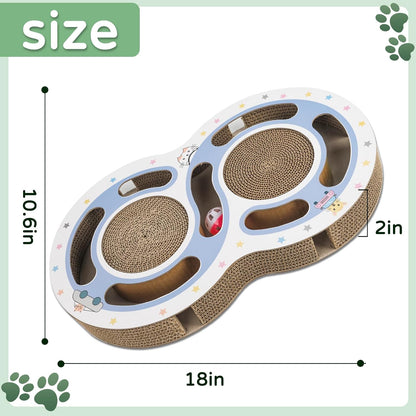 Cat Claw Scratch Pad Cat Round Cat Scratcher Cardboard Toys for Indoor Cats C...