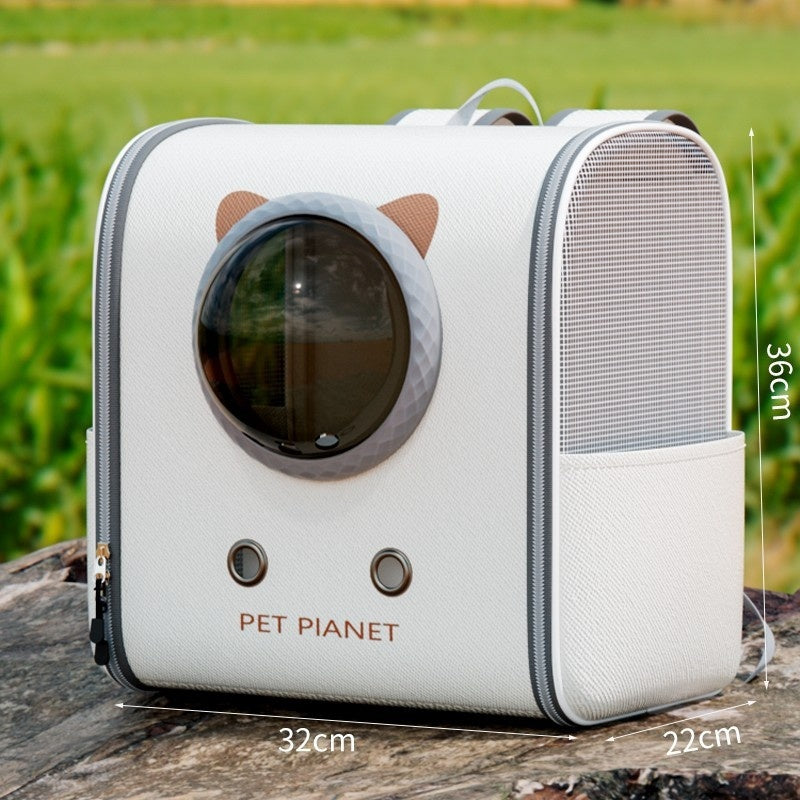 Portable Outdoor Cat Carrier Large-capacity Trolley - lifestyle view - PET'S FUN | cat toy