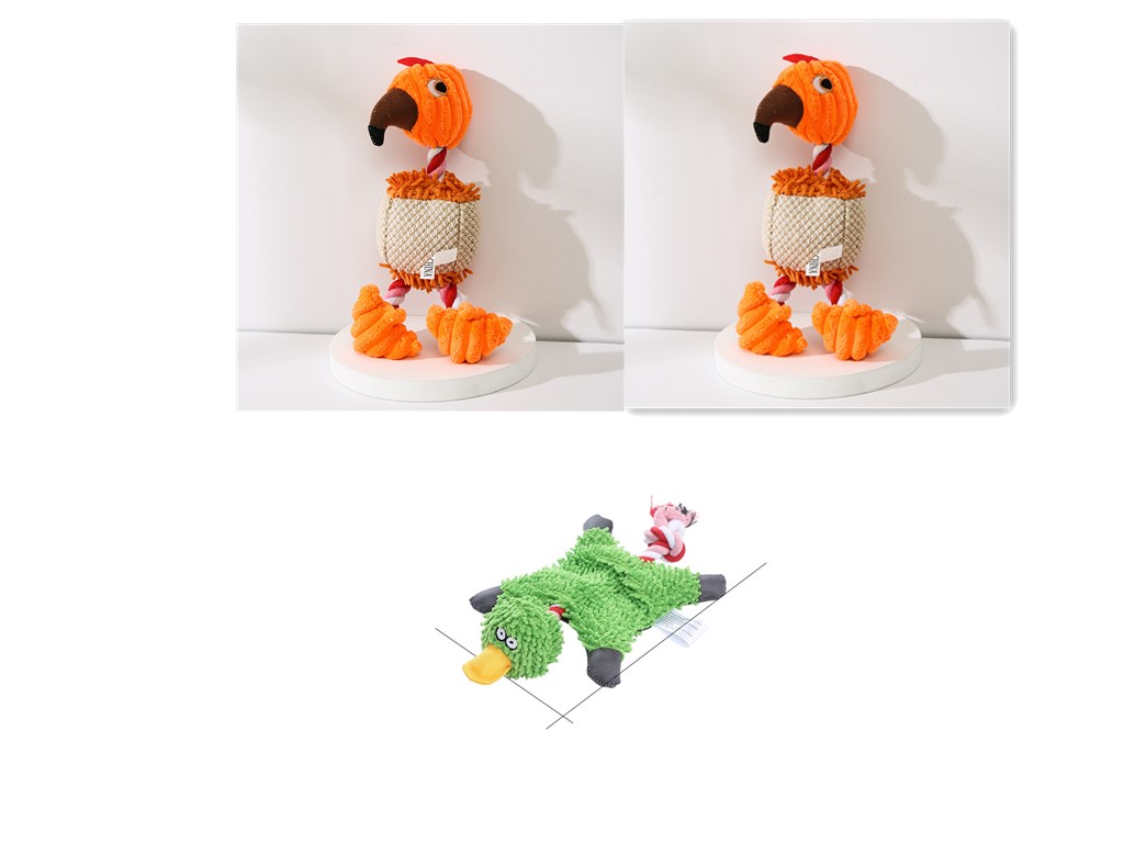 Pet Toy Donkey Shape Corduroy Chew Toy for Dogs Puppy Squeaker | PET'S FUN