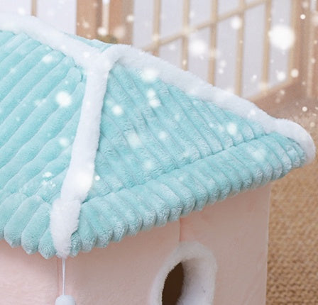Cat House Removable And Washable Cat Bed Pet Supplies - front view - PET'S FUN | cat bed