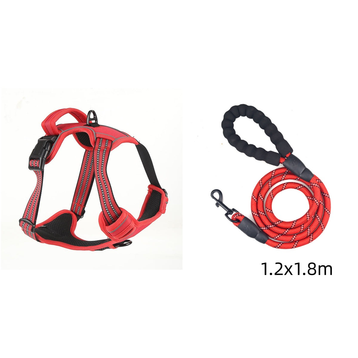 Dog Harness No Pull Breathable Reflective Pet Harness - angle view - PET'S FUN | dog supplies