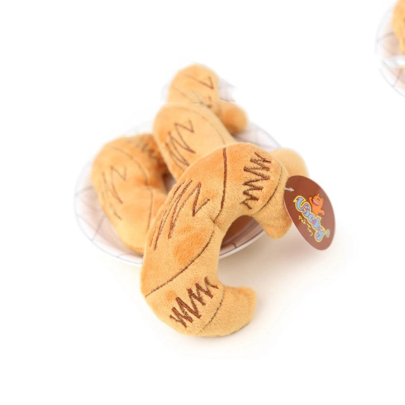 Bread Fruit Pet Dog Plush Toy - angle view - PET'S FUN | dog supplies