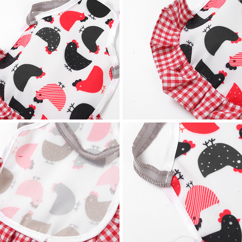 Apron Feather Protection Retainer Back - detail view - PET'S FUN | pet entertainment