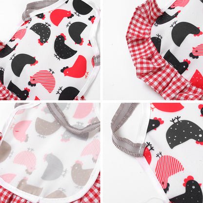 Apron Feather Protection Retainer Back - detail view - PET'S FUN | pet entertainment