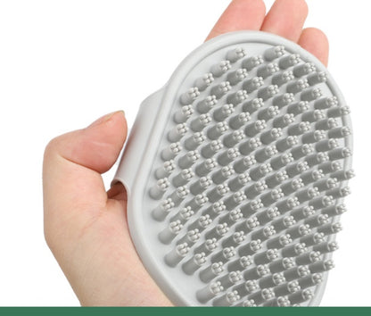 Pet Bath Gloves Dog Massage Brush - back view - PET'S FUN | dog accessories