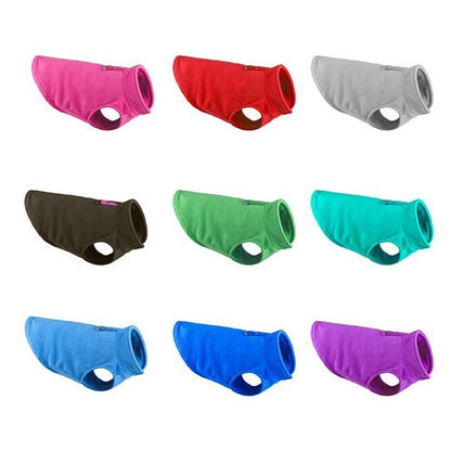 Fleece Pet Dog Clothes Puppy Coat Jacket for - angle view - PET'S FUN | dog entertainment