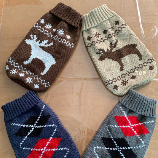 Warm Dog Sweater Autumn and Winter Pet Clothes