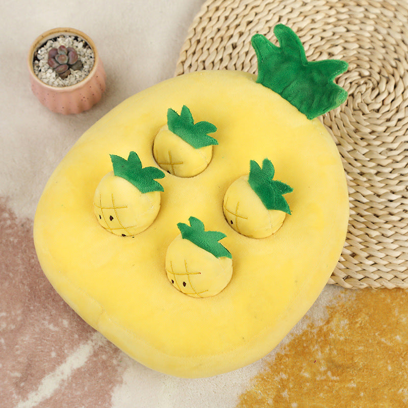 Pet Pull Radish Chick Gopher Hide and Seek - back view - PET'S FUN | pet accessories
