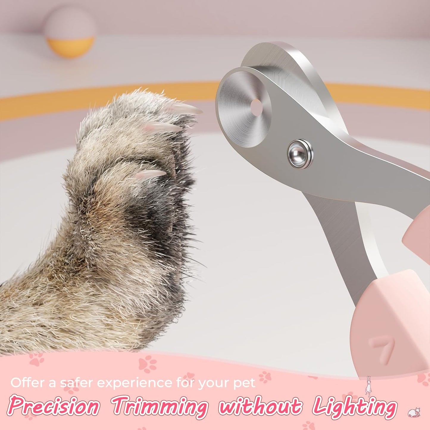 Cat Nail Clipper Cat Nail Trimmer with Positioning - back view - PET'S FUN | cat toy
