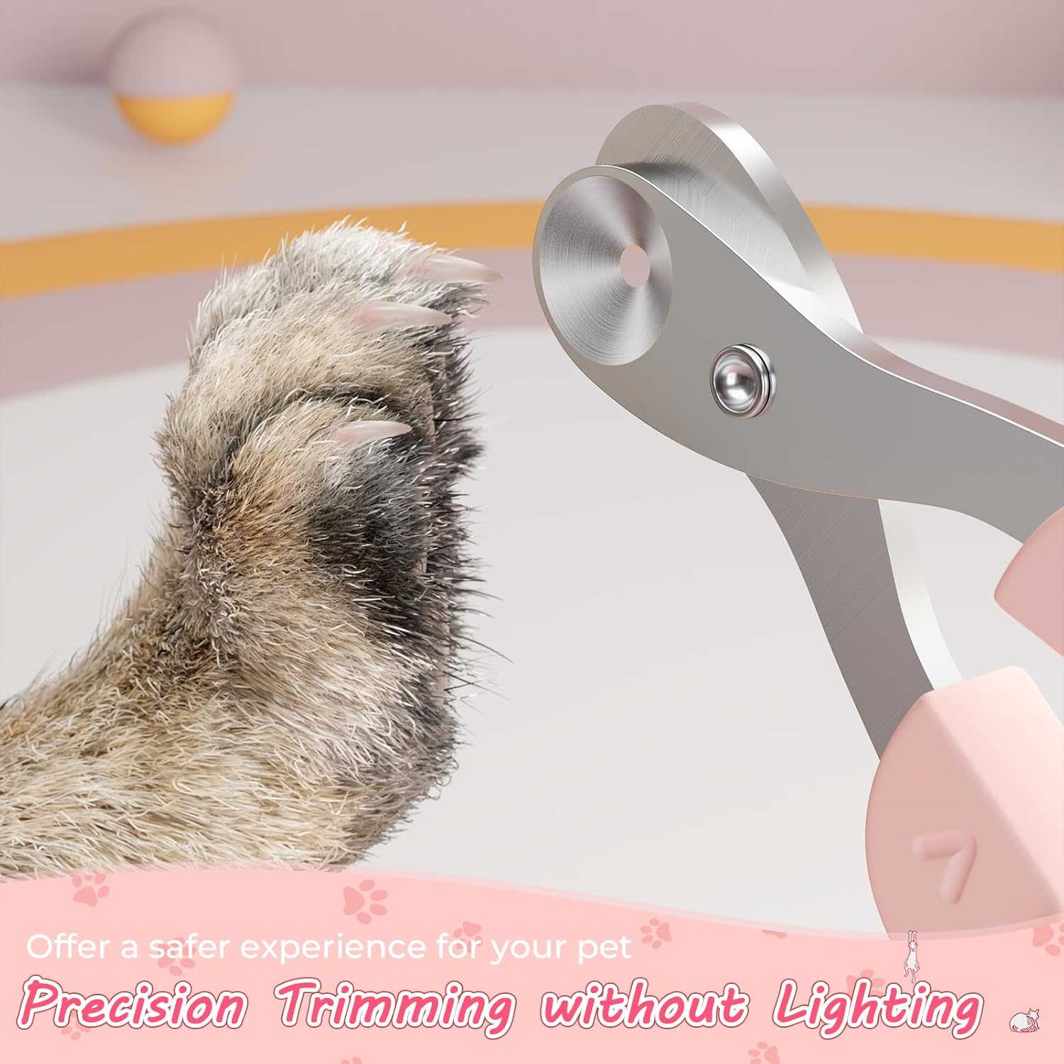 Cat Nail Clipper Cat Nail Trimmer with Positioning - back view - PET'S FUN | cat toy