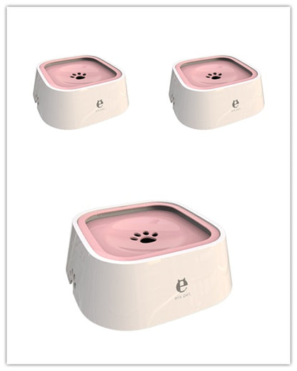 Non-wet Mouth Dog Bowl, Floating Bowl, - side view - PET'S FUN | dog accessories
