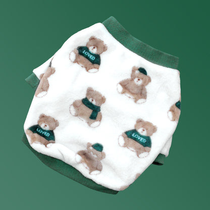French Clothes Dog Pajamas Winter Clothes - angle view - PET'S FUN | dog entertainment