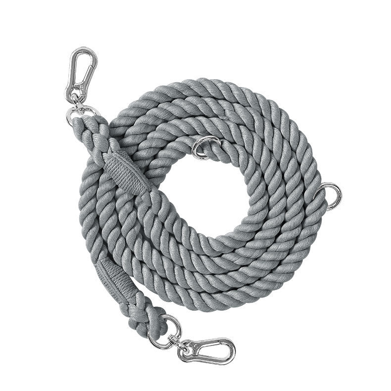 Multifunctional Braided Double-ended Dog - angle view - PET'S FUN | dog entertainment