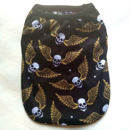 Pet Clothes Skull Halloween Supplies - front view - PET'S FUN | pet play
