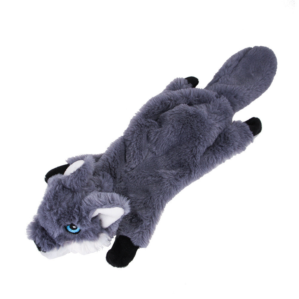 Dog Chew Toy Pet Plush Squeaky Paper Toy - in use view - PET'S FUN | dog toy