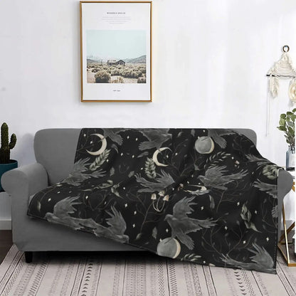 Gothic Mysterious Halloween Witch Flannel - detail view - PET'S FUN | pet entertainment