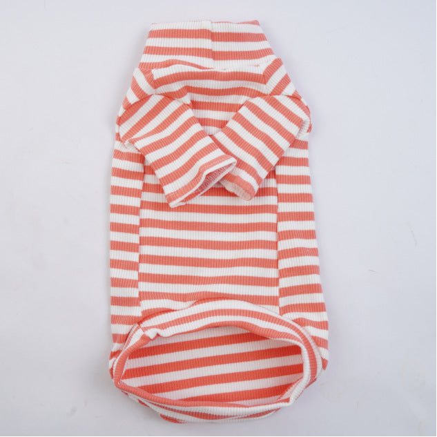 Hairless Cat Pure Cotton Shirt, Leopard - angle view - PET'S FUN | cat supplies