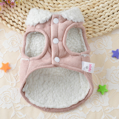 Pet Supplies Cat Cat Thickened Clothes Vest - front view - PET'S FUN | cat bed
