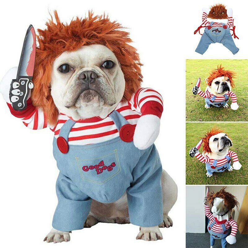 Halloween Pet Costume Pet Dog Funny Clothes Adjustable - front view - PET'S FUN | dog toy