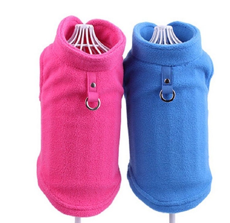 Fleece Pet Dog Clothes Puppy Coat Jacket for - side view - PET'S FUN | dog toy