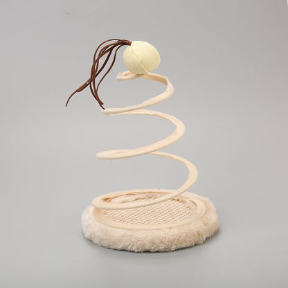 A Stuffed Spring Toy for the Cat - lifestyle view - PET'S FUN | cat toy