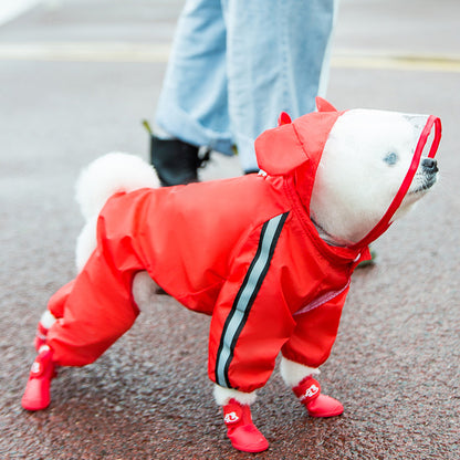 Chest and Back Integrated Pet Dog Four-leg - back view - PET'S FUN | interactive dog toy