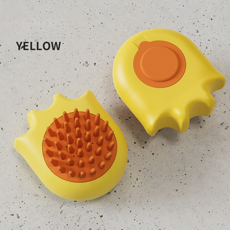 Pet Bath Brush Massage Brush Massage Comb Cat and Dog - detail view - PET'S FUN | pet entertainment