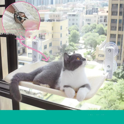 Cat Suction Cup Window Glass Hammock Pet Cat Pets - detail view - PET'S FUN | cat supplies