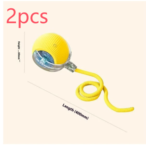 Electric Cat Toy Automatic Cat Ball Self-entertainment - top view - PET'S FUN | cat accessories