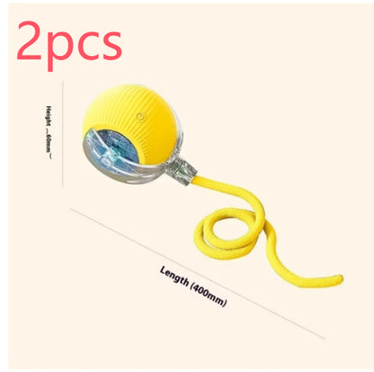 Electric Cat Toy Automatic Cat Ball Self-entertainment - top view - PET'S FUN | cat accessories