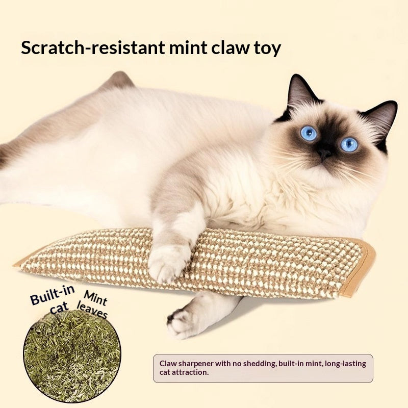 Cat Toy, Catnip Pillow, Self-amusing Chew Toy, - back view - PET'S FUN | cat accessories