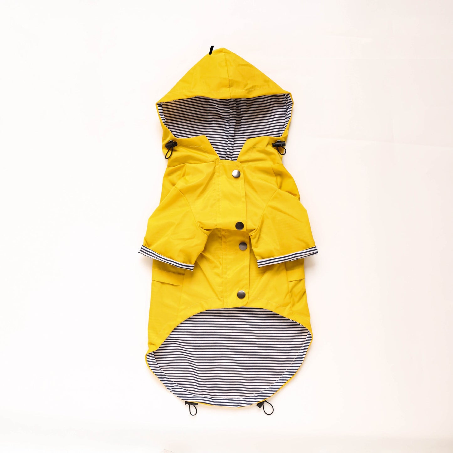 Windproof British Retro Padded Dog Raincoat - front view - PET'S FUN | dog play