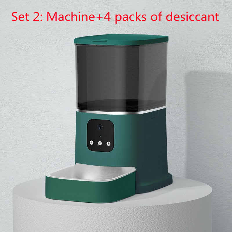 Pet Automatic Feeder Large Capacity Smart - back view - PET'S FUN | cat entertainment