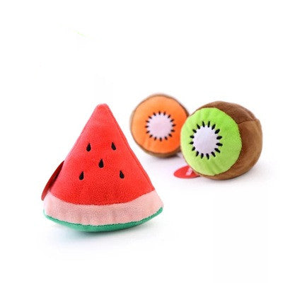 Bread Fruit Pet Dog Plush Toy - back view - PET'S FUN | interactive dog toy