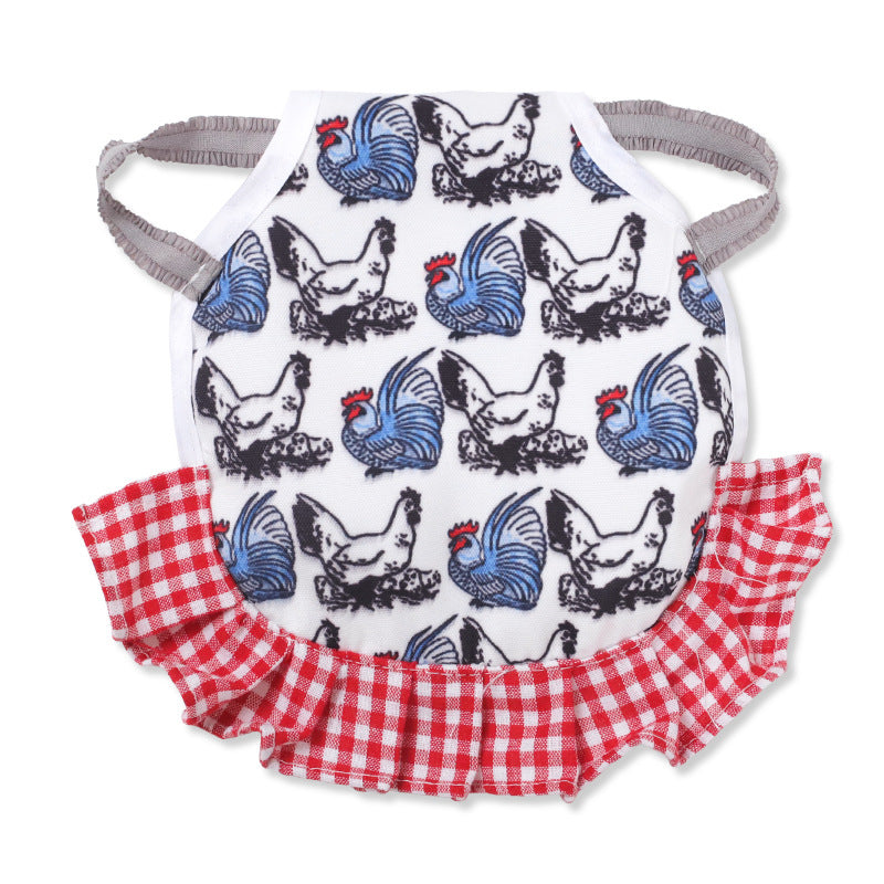 Apron Feather Protection Retainer Back - angle view - PET'S FUN | pet supplies