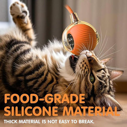 Cat Interactive Ball Toys Automatic Rolling Ball for - back view - PET'S FUN | cat toy
