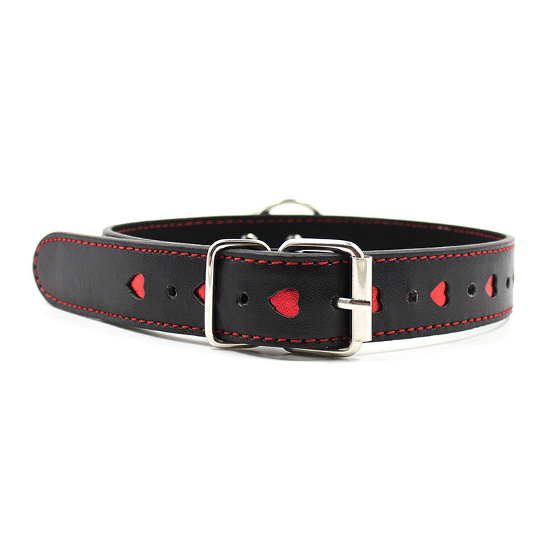 Neck Scarf Game Toys Red Heart Bandana - front view - PET'S FUN | pet toy