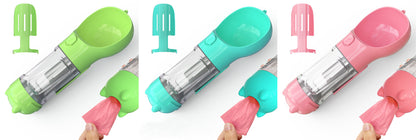 Pet Water Bottle Feeder Bowl Garbage Bag Storage Portable Pet O | PET'S FUN