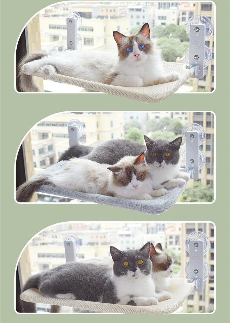 Cat Suction Cup Window Glass Hammock Pet Cat Pets - back view - PET'S FUN | cat accessories