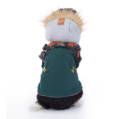 Winter Cashmere Pet Jacket - detail view - PET'S FUN | pet accessories