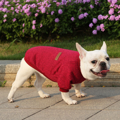 Fall Winter Sweater Two-legged Clothes Dog - angle view - PET'S FUN | dog entertainment