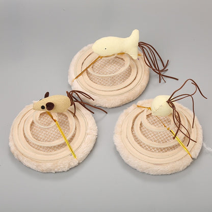 A Stuffed Spring Toy for the Cat - back view - PET'S FUN | cat accessories