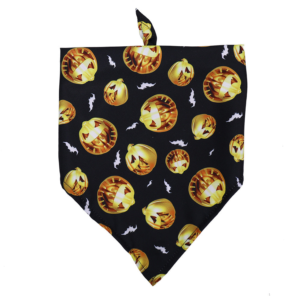 Halloween Dog Slobber Pet Scarf Pet - detail view - PET'S FUN | dog bed