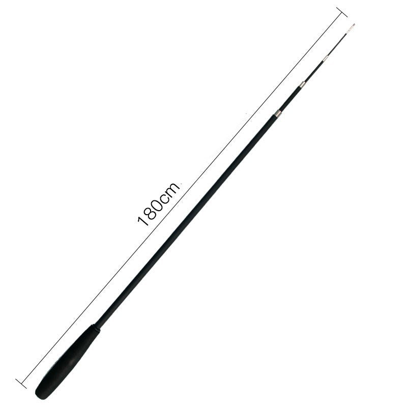 Pet Toy Cat-teasing Stick Extendable 180cm Rod Feather - side view - PET'S FUN | cat entertainment