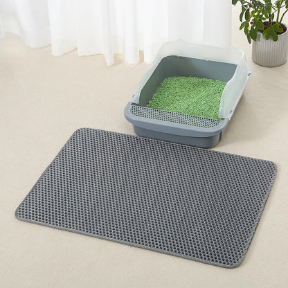 Anti Splash Eva Double-layer Cat Litter Mat - PetsFun Premium Pet Products