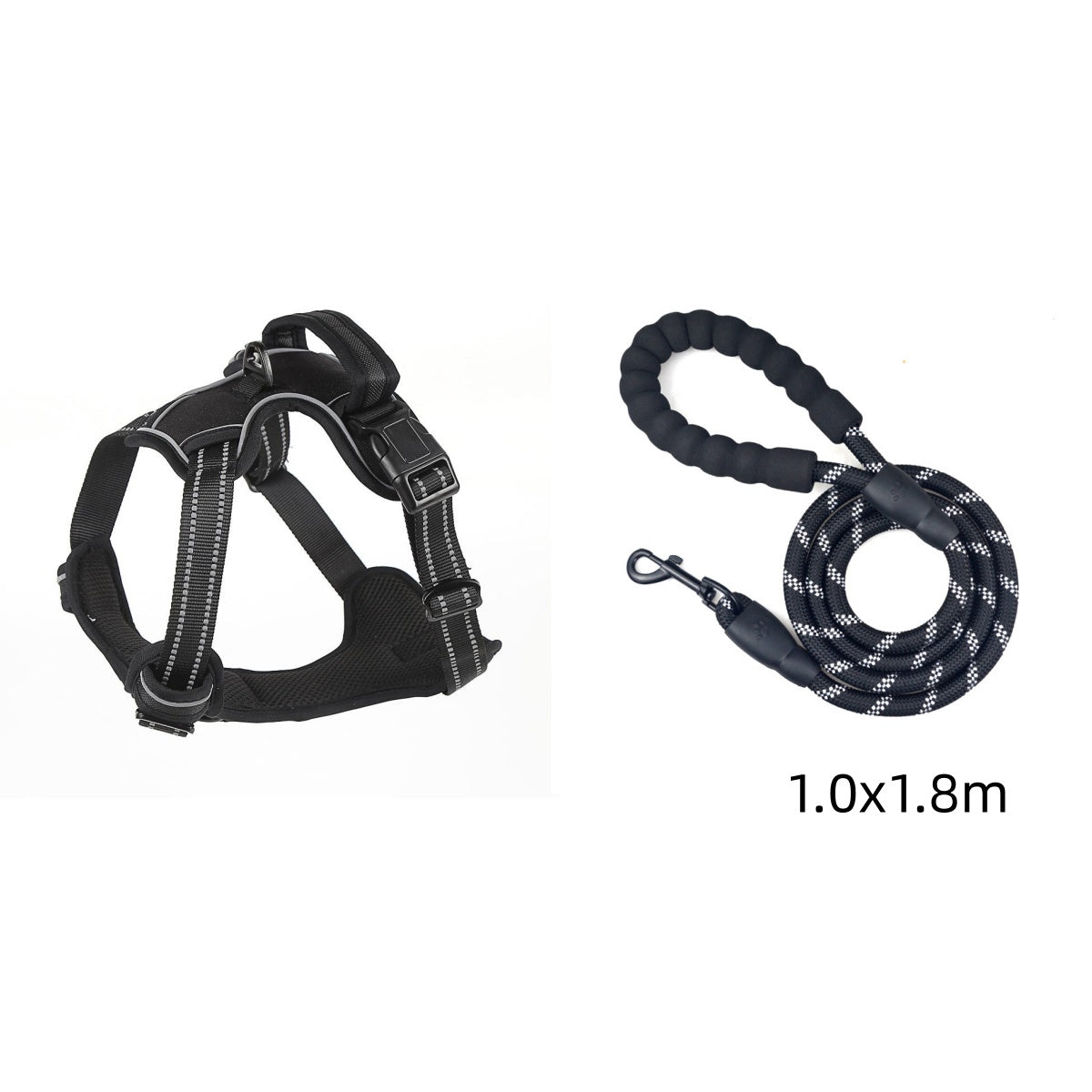 Dog Harness No Pull Breathable Reflective Pet Harness - detail view - PET'S FUN | dog accessories