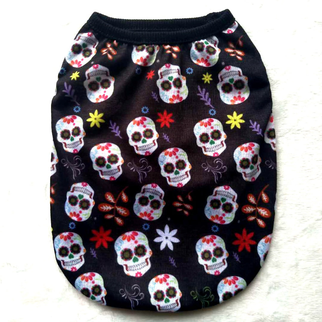 Pet Clothes Skull Halloween Supplies - side view - PET'S FUN | pet supplies