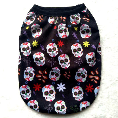 Pet Clothes Skull Halloween Supplies - side view - PET'S FUN | pet supplies